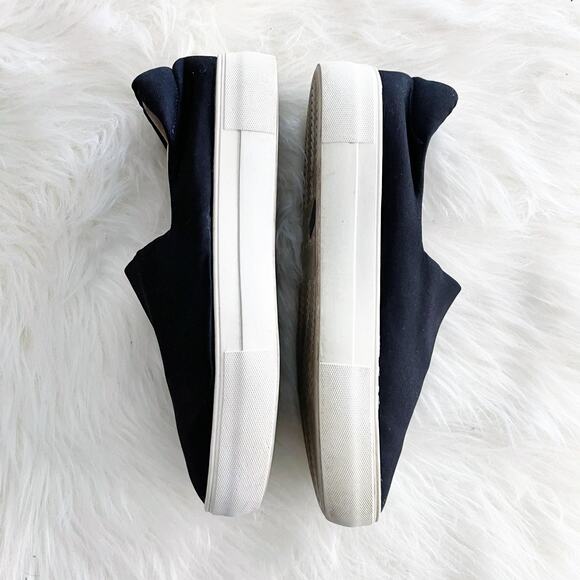 J/Slides Black Slip On Platform Sneakers - Picture 3 of 6